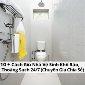 10+ Cách Giữ Nhà Vệ Sinh Khô Ráo, Thoáng Sạch 24/7 (Chuyên Gia Chia Sẻ)