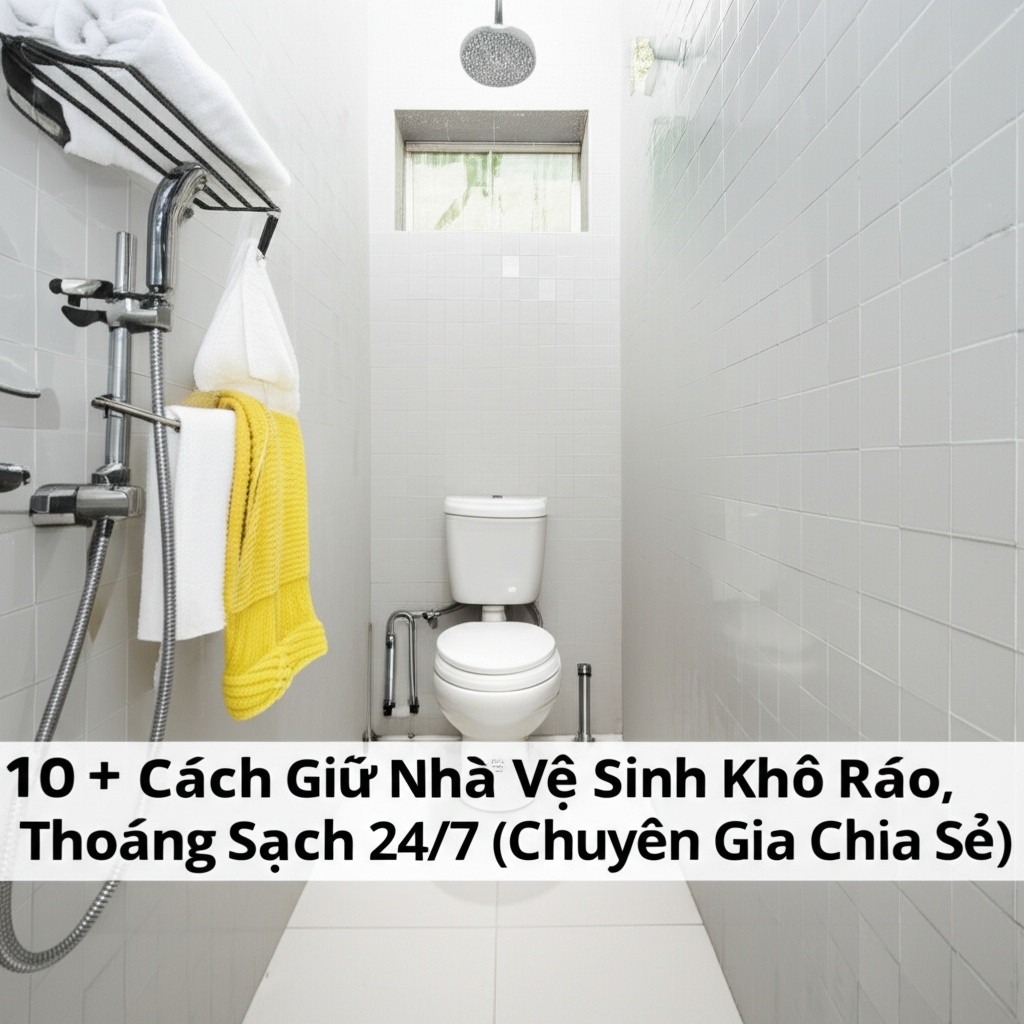 Hình minh họa cho bài viết: 10+ Cách Giữ Nhà Vệ Sinh Khô Ráo, Thoáng Sạch 24/7 (Chuyên Gia Chia Sẻ)