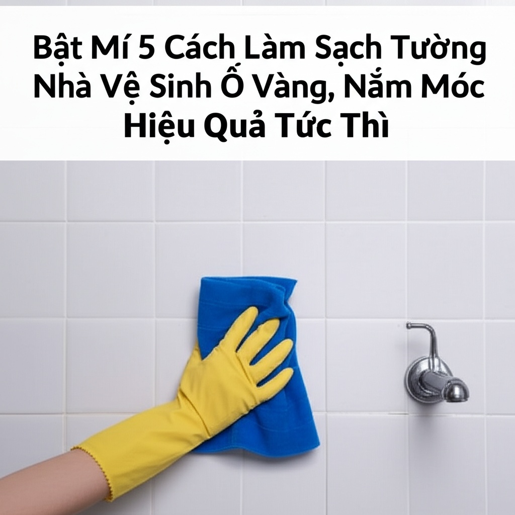 Hình minh họa cho bài viết: Bật Mí 5 Cách Làm Sạch Tường Nhà Vệ Sinh Ố Vàng, Nấm Mốc Hiệu Quả Tức Thì