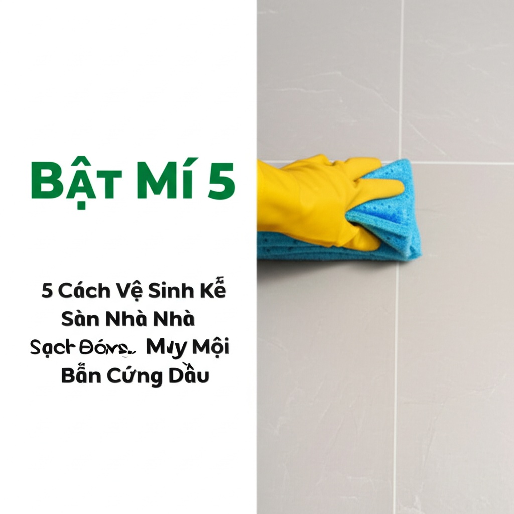 Hình minh họa cho bài viết: Bật Mí 5 Cách Vệ Sinh Kẽ Sàn Nhà Sạch Bóng Như Mới, Đánh Bay Mọi Vết Bẩn Cứng Đầu