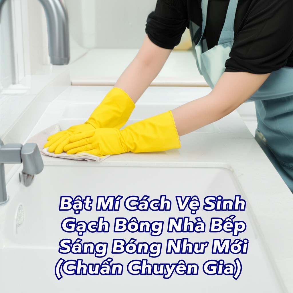Hình minh họa cho bài viết: Bật Mí Cách Vệ Sinh Gạch Bông Nhà Bếp Sáng Bóng Như Mới (Chuẩn Chuyên Gia)