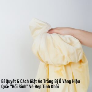 Bí Quyết & Cách Giặt Áo Trắng Bị Ố Vàng Hiệu Quả: “Hồi Sinh” Vẻ Đẹp Tinh Khôi