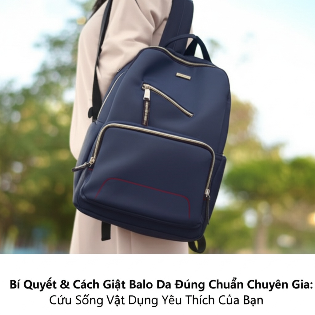 Hình minh họa cho bài viết: Bí Quyết & Cách Giặt Balo Da Đúng Chuẩn Chuyên Gia: Cứu Sống Vật Dụng Yêu Thích Của Bạn
