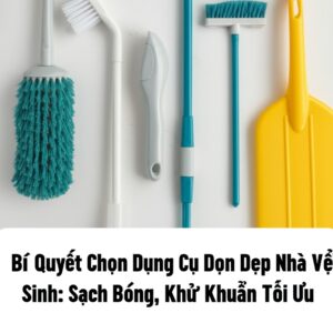 Bí Quyết Chọn Dụng Cụ Dọn Dẹp Nhà Vệ Sinh: Sạch Bóng, Khử Khuẩn Tối Ưu
