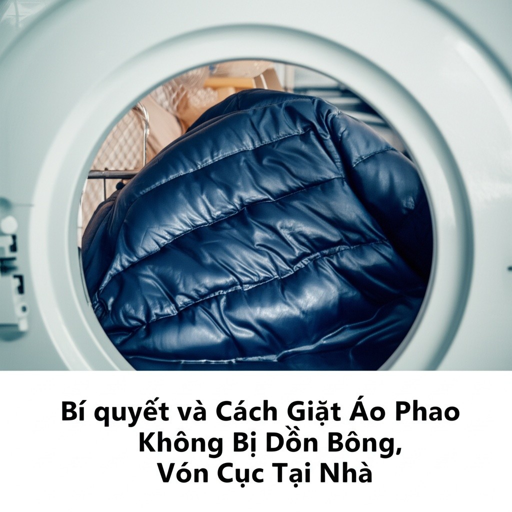Hình minh họa cho bài viết: Bí quyết và Cách Giặt Áo Phao Không Bị Dồn Bông, Vón Cục Tại Nhà