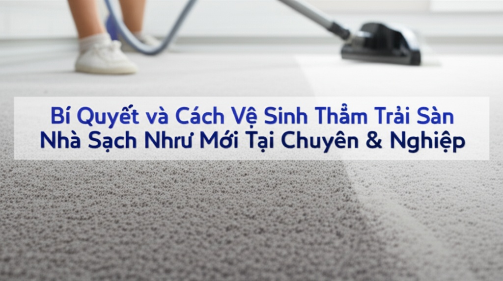Hình minh họa cho bài viết: Bí Quyết và Cách Vệ Sinh Thảm Trải Sàn Nhà Sạch Như Mới Tại Nhà & Chuyên Nghiệp