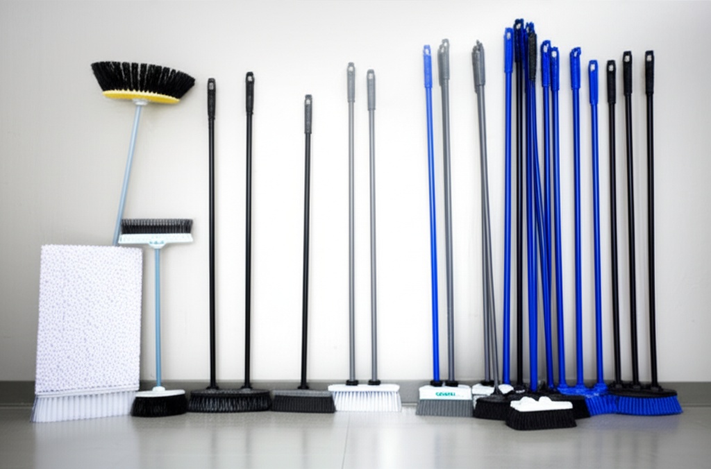 Hình minh họa cho bài viết: Các Loại Chổi Vệ Sinh Công Nghiệp Phổ Biến & Bí Quyết Chọn Đúng Chuẩn