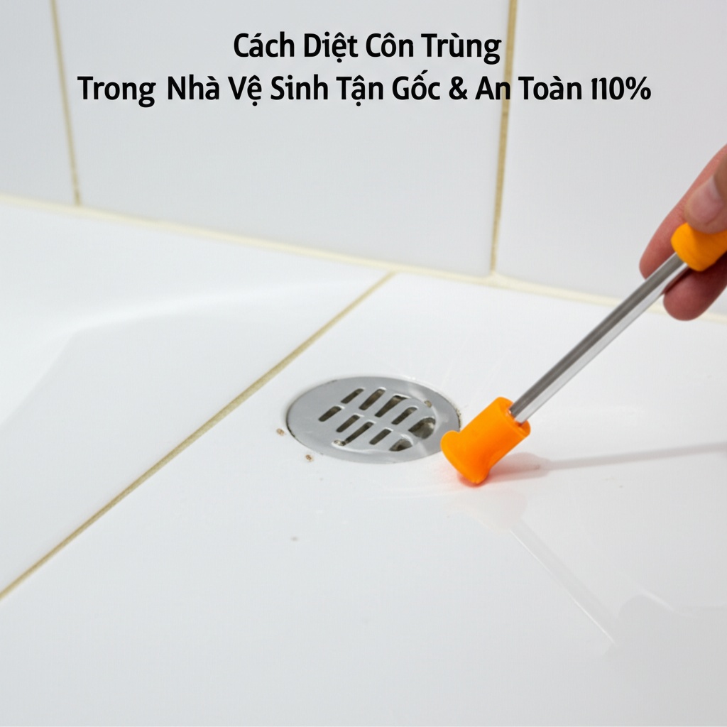 Hình minh họa cho bài viết: Cách Diệt Côn Trùng Trong Nhà Vệ Sinh Tận Gốc & An Toàn 100%