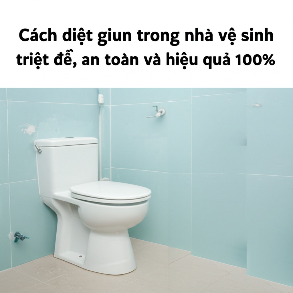 Hình minh họa cho bài viết: Cách diệt giun trong nhà vệ sinh triệt để, an toàn và hiệu quả 100%
