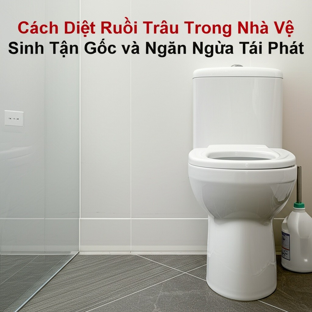 Hình minh họa cho bài viết: Cách Diệt Ruồi Trâu Trong Nhà Vệ Sinh Tận Gốc và Ngăn Ngừa Tái Phát