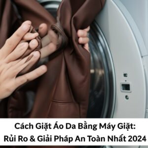 Cách Giặt Áo Da Bằng Máy Giặt: Rủi Ro & Giải Pháp An Toàn Nhất 2024