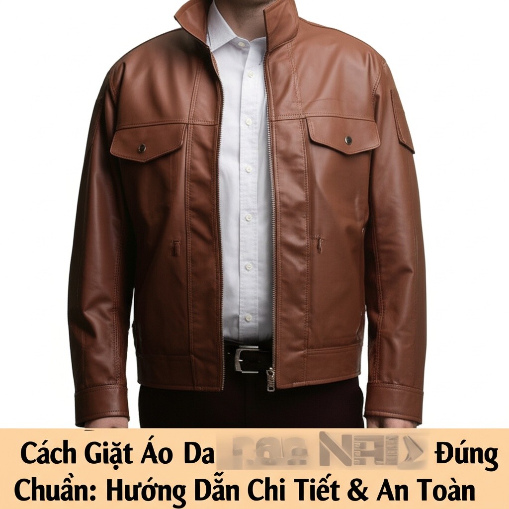 Hình minh họa cho bài viết: Cách Giặt Áo Da Công Nghiệp Đúng Chuẩn: Hướng Dẫn Chi Tiết & An Toàn