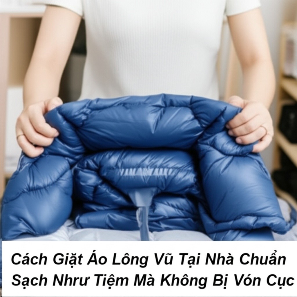 Hình minh họa cho bài viết: Cách Giặt Áo Lông Vũ Tại Nhà Chuẩn Sạch Như Tiệm Mà Không Bị Vón Cục