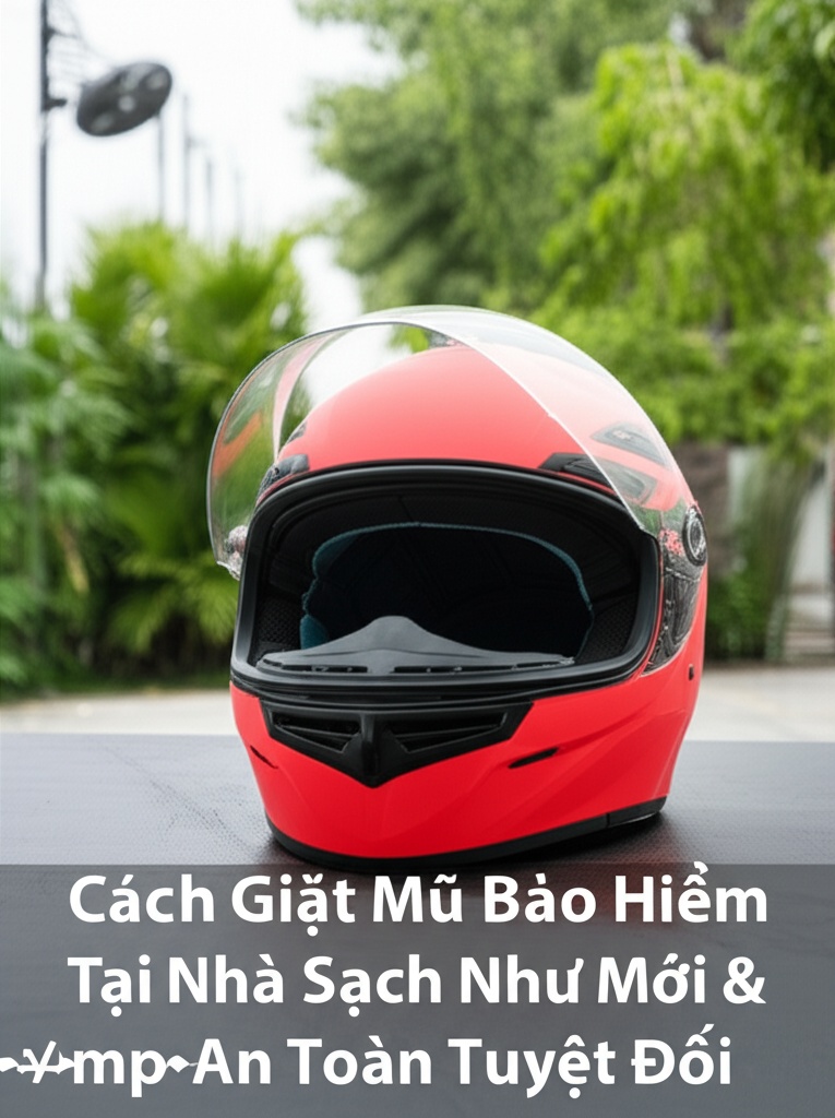 Hình minh họa cho bài viết: Cách Giặt Mũ Bảo Hiểm Tại Nhà Sạch Như Mới & An Toàn Tuyệt Đối