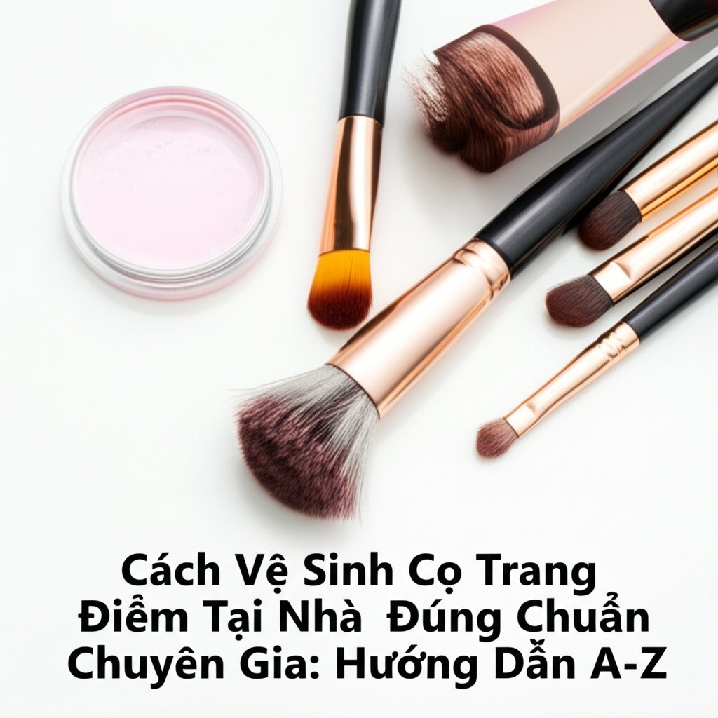 Hình minh họa cho bài viết: Cách Vệ Sinh Cọ Trang Điểm Tại Nhà Đúng Chuẩn Chuyên Gia: Hướng Dẫn A-Z