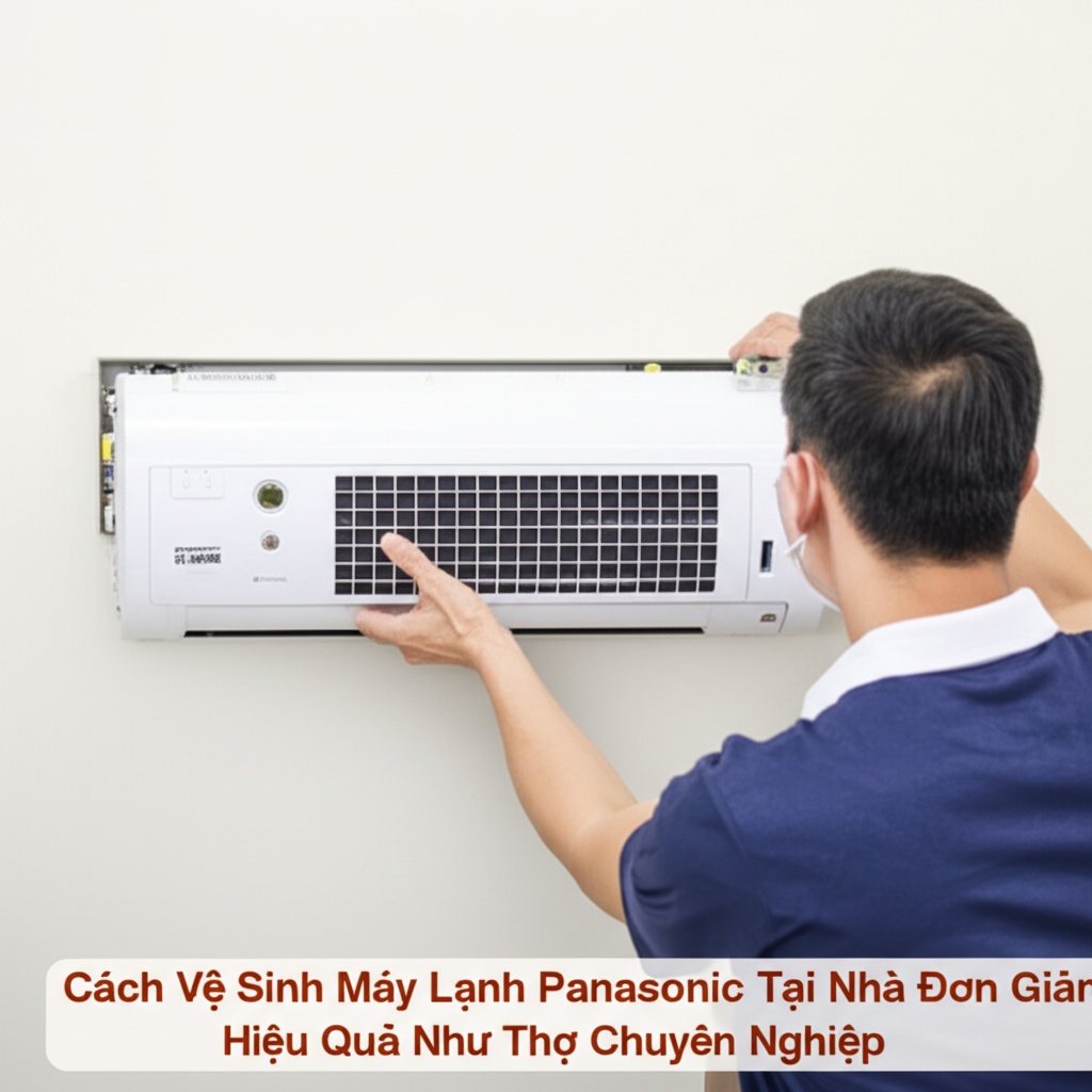 Hình minh họa cho bài viết: Cách Vệ Sinh Máy Lạnh Panasonic Tại Nhà Đơn Giản, Hiệu Quả Như Thợ Chuyên Nghiệp