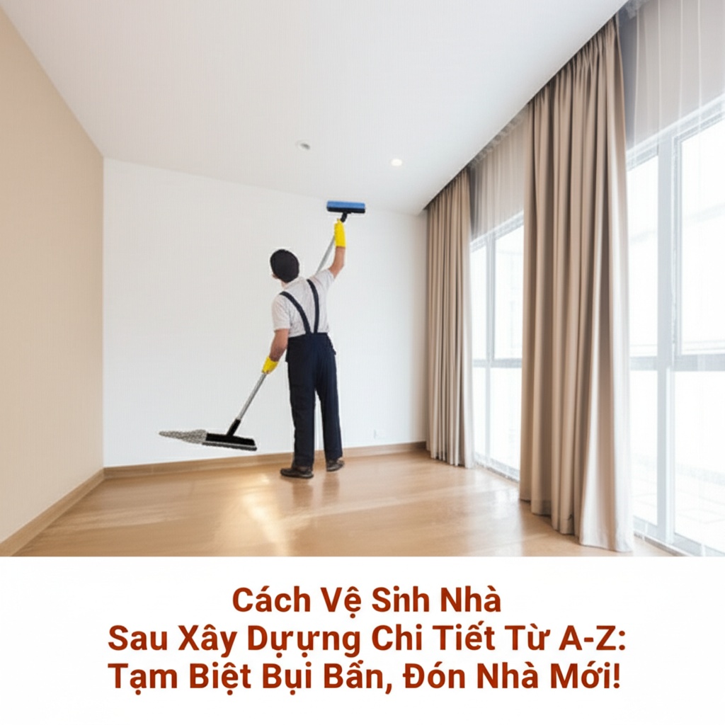 Hình minh họa cho bài viết: Cách Vệ Sinh Nhà Sau Xây Dựng Chi Tiết Từ A-Z: Tạm Biệt Bụi Bẩn, Đón Nhà Mới!