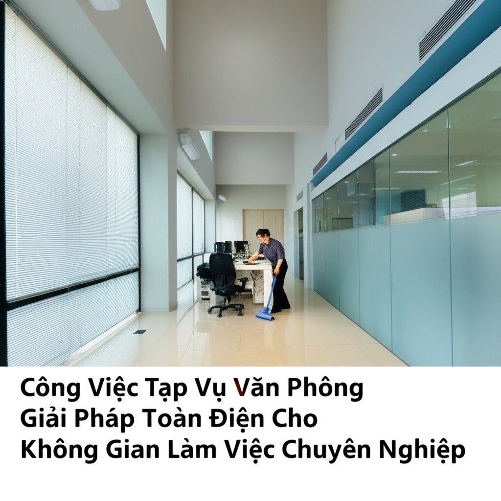 Hình minh họa cho bài viết: Công Việc Tạp Vụ Văn Phòng: Giải Pháp Toàn Diện Cho Không Gian Làm Việc Chuyên Nghiệp