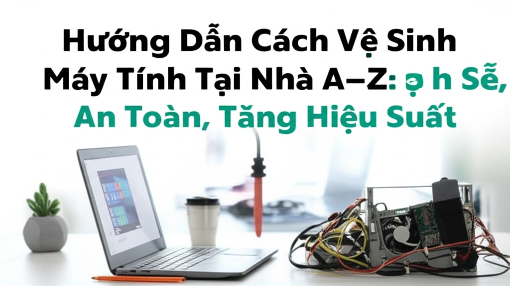 Hình minh họa cho bài viết: Hướng Dẫn Cách Vệ Sinh Máy Tính Tại Nhà A-Z: Sạch Sẽ, An Toàn, Tăng Hiệu Suất