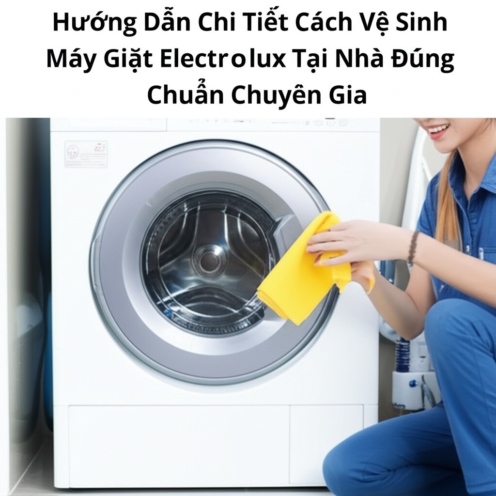 Hình minh họa cho bài viết: Hướng Dẫn Chi Tiết Cách Vệ Sinh Máy Giặt Electrolux Tại Nhà Đúng Chuẩn Chuyên Gia