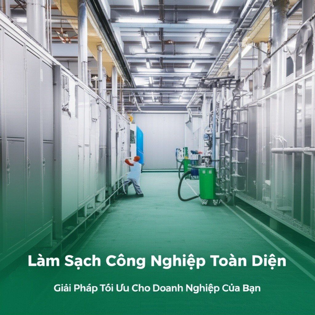 Hình minh họa cho bài viết: Làm Sạch Công Nghiệp Toàn Diện: Giải Pháp Tối Ưu Cho Doanh Nghiệp Của Bạn